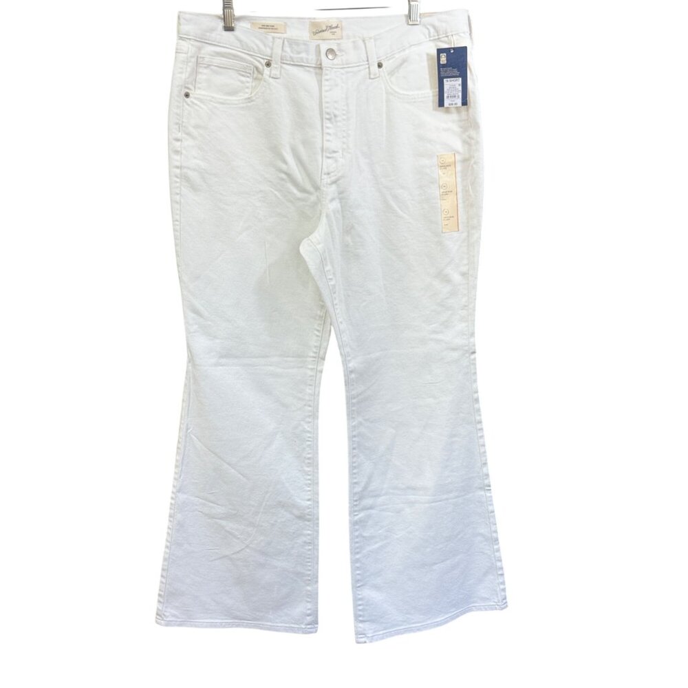 Universal Thread Womens High-Rise Flare Jeans White Size 16 Short